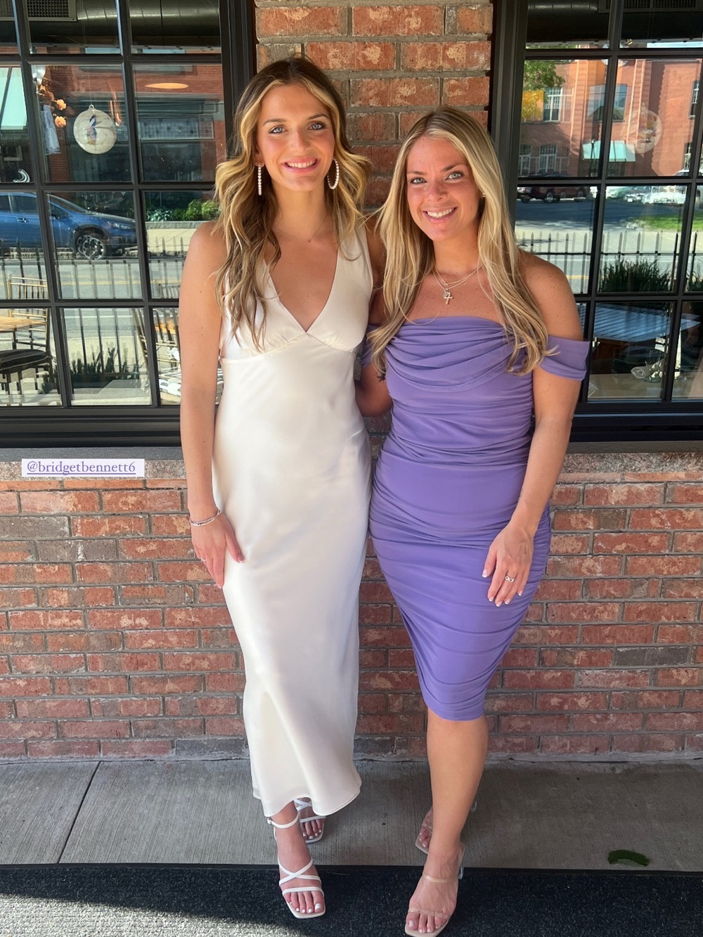Off-Shoulder Ruched Midi Dress in Lavender - Picture 5 of 5